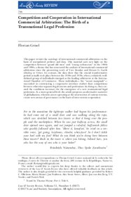 Vorschau 1 von Class 04_Reading_Grisel_Competition and Cooperation in International Commercial Arbitration_2017.pdf