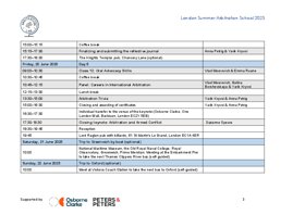 Vorschau 3 von London Summer Arbitration School_Programme_16_June 2025.pdf